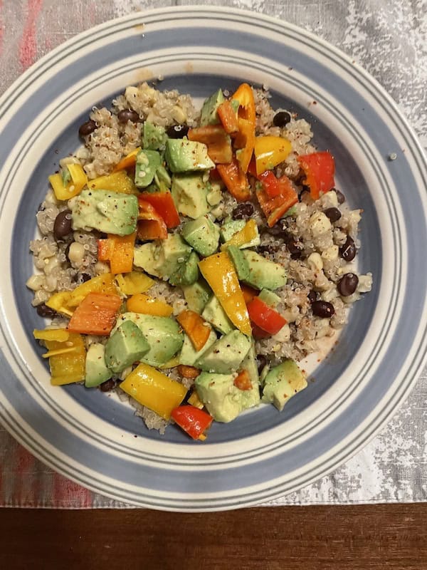 Rice or Quinoa Bowl for a healthy and delicious RV meal